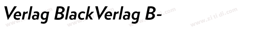 Verlag BlackVerlag B字体转换